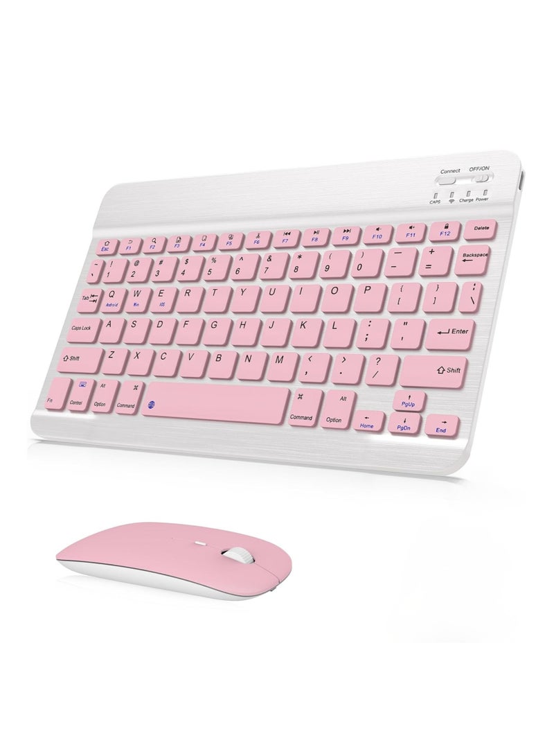 vexa pro Ultra Slim Wireless Bluetooth Keyboard and Mouse Combo, Rechargeable, Dual Mode, Portable for iOS, Android, Windows Devices - Image 1